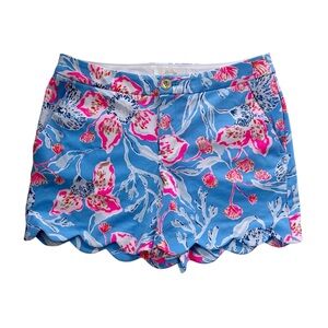 Lilly Pulitzer Buttercup Mid-Rise Shorts size 8